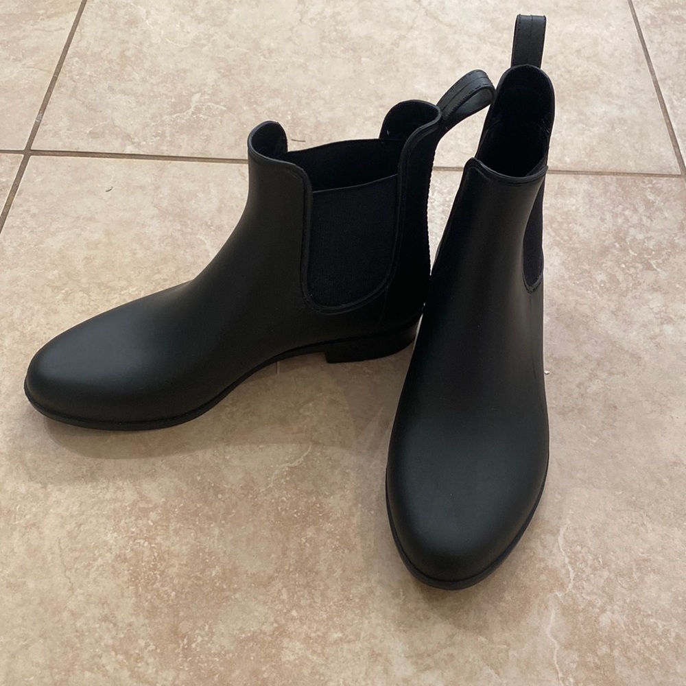 JCrew ankle rain boots
